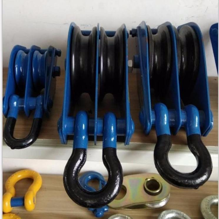 建筑工程便携吊装滑轮 固定式轴承滑轮 起重吊钩吊滑轮