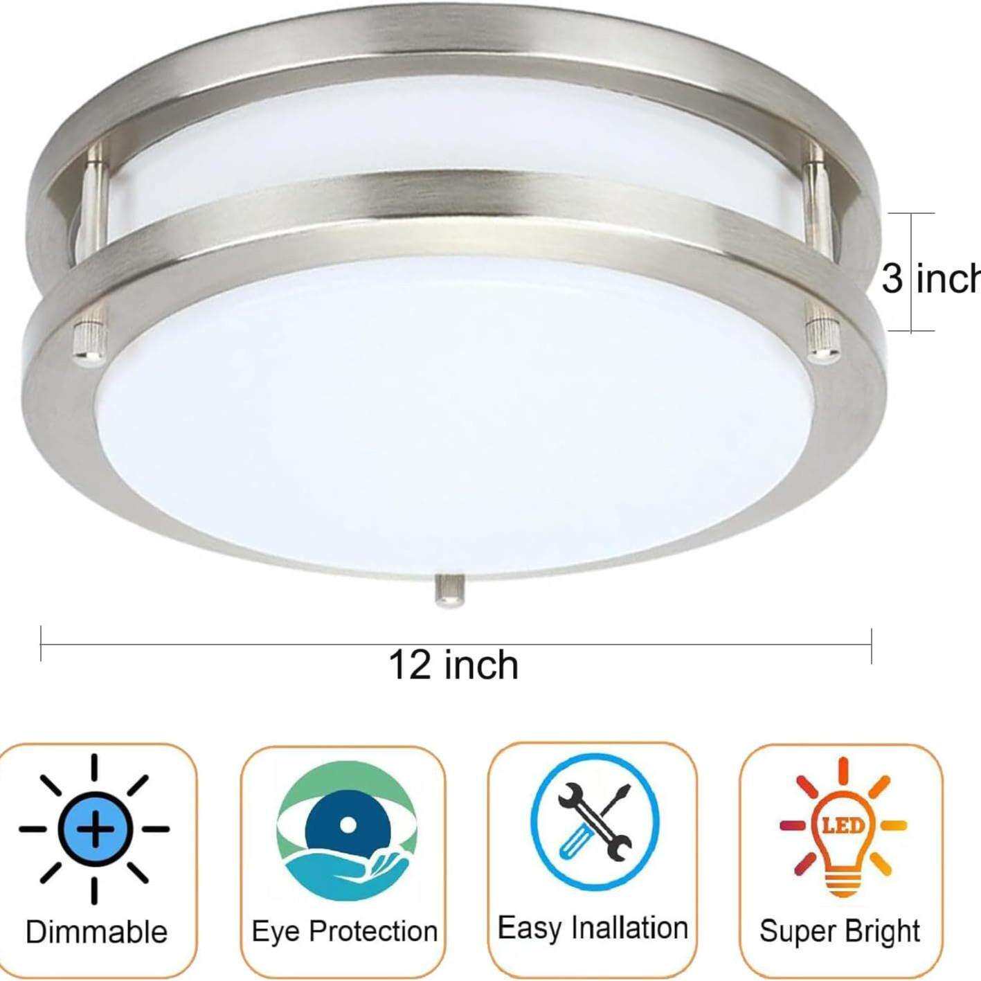 跨境热款36WLED吸顶灯30cm明装卧室厨房等超亮