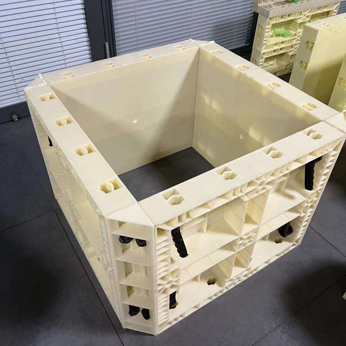 混凝土挡墙塑料模方形沉井模板施工具排水沟现浇ABS塑钢板隧道板
