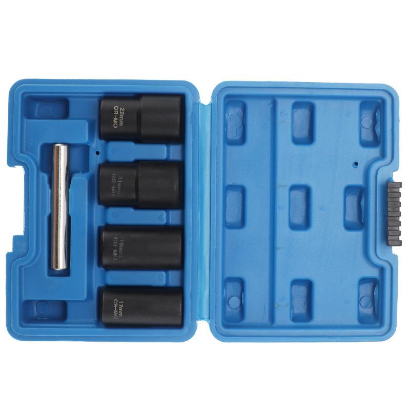 扭力套筒套件破旧的螺母和锁紧拆卸器17,19,21,22mm 断丝取出器