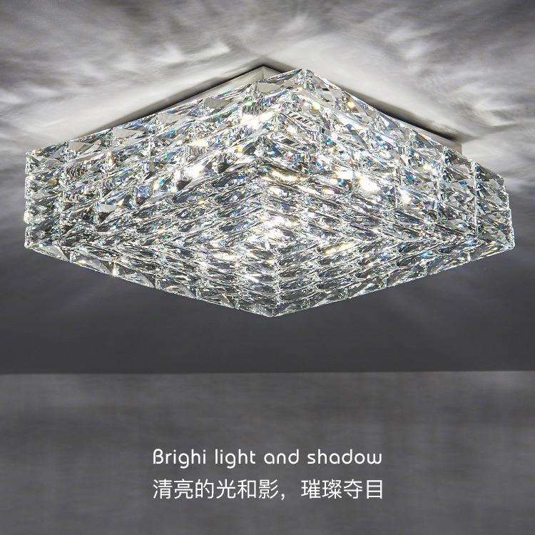 轻奢水晶吸顶灯 后现代轻奢设计师个性创意简约卧室餐厅客厅灯