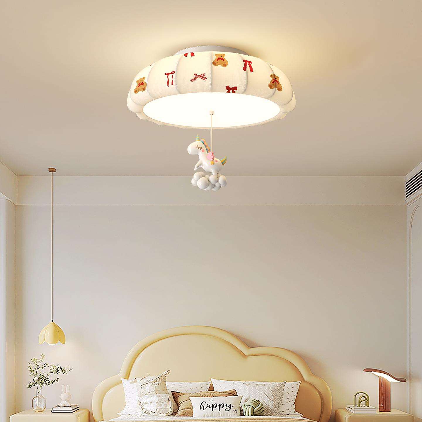 2025年新款法式中古风趣味卡通儿童房护眼吸顶灯个性创意卧室灯