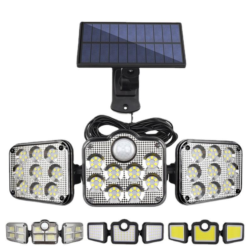 新款太阳能灯 分体感应壁灯 户外庭院灯防水家用车库小路灯