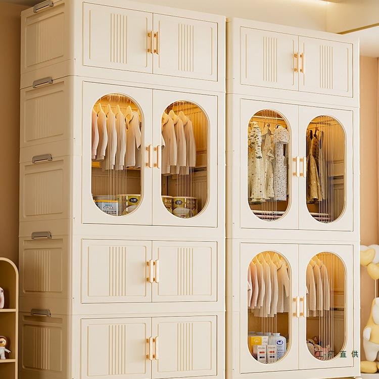 免安装宝宝衣柜家用衣服被子储物柜儿童衣橱小学生衣物折叠收纳柜