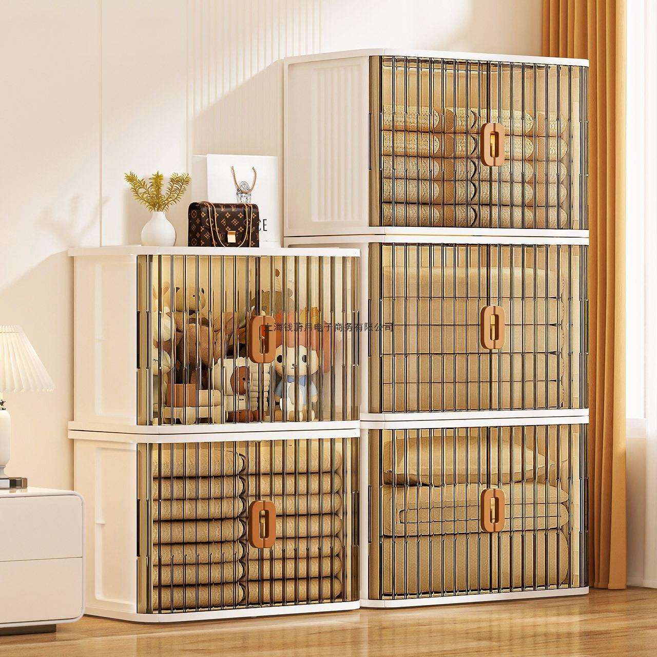 折叠衣服收纳箱大容量超大家用塑料玩具衣物整理箱飘窗储物柜