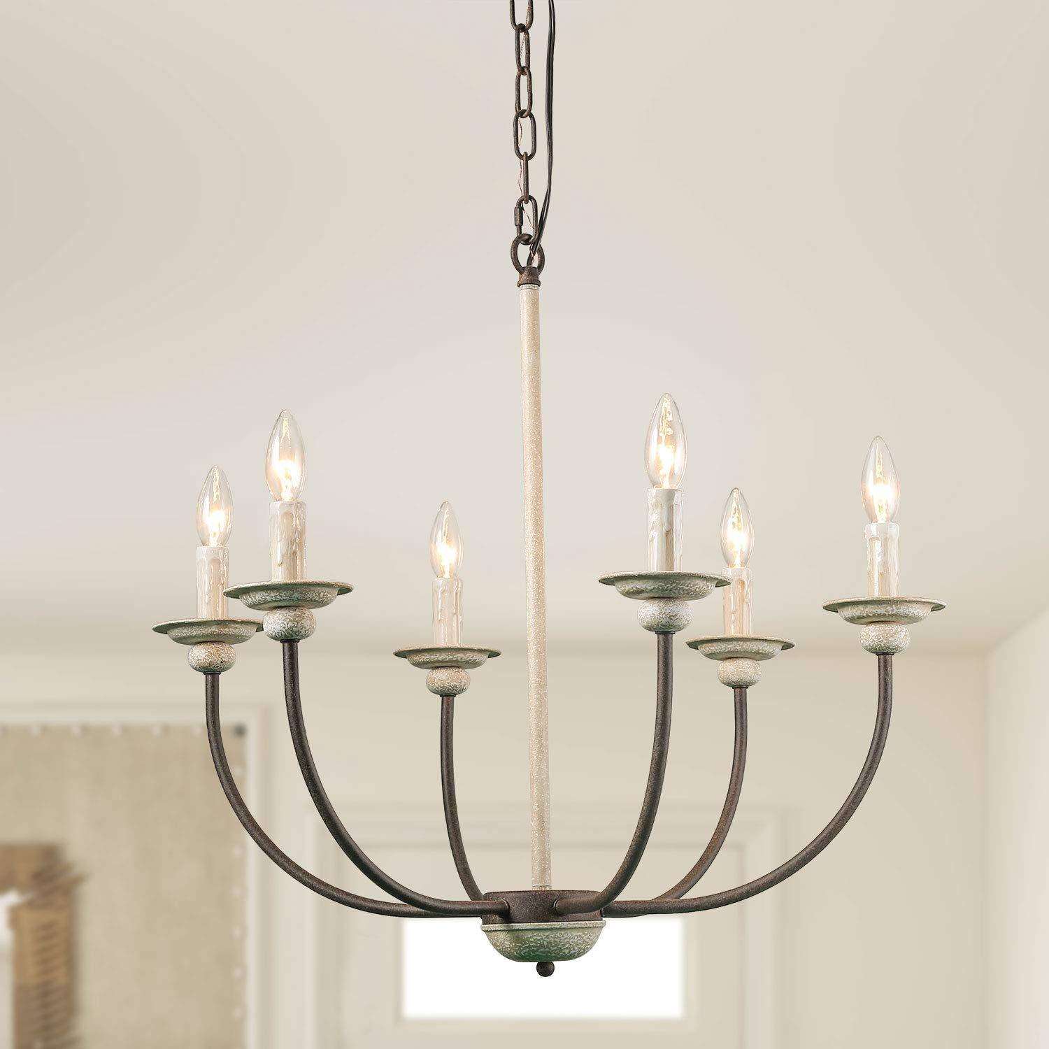 创意美式乡村简约复古铁艺吊灯客厅餐厅卧室服装店民宿灯具