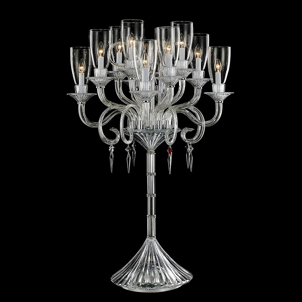 法式轻奢落水晶落地灯客厅创意高级感美式K9水晶卧室浪漫婚礼