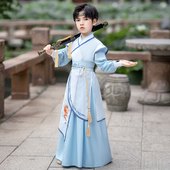 演出服男生小少爷国风 古风帅气儿童男孩古装 男童汉服2023新款 夏季