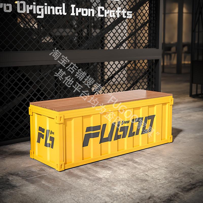 户外工业风长凳网红创意试鞋网红等候椅服装店换鞋凳商场休息凳