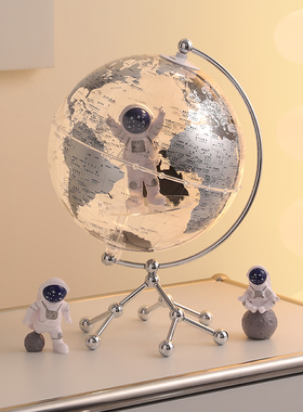 地球仪摆件轻奢高级感玄关电视酒柜装饰品男女孩儿童生日乔迁礼物