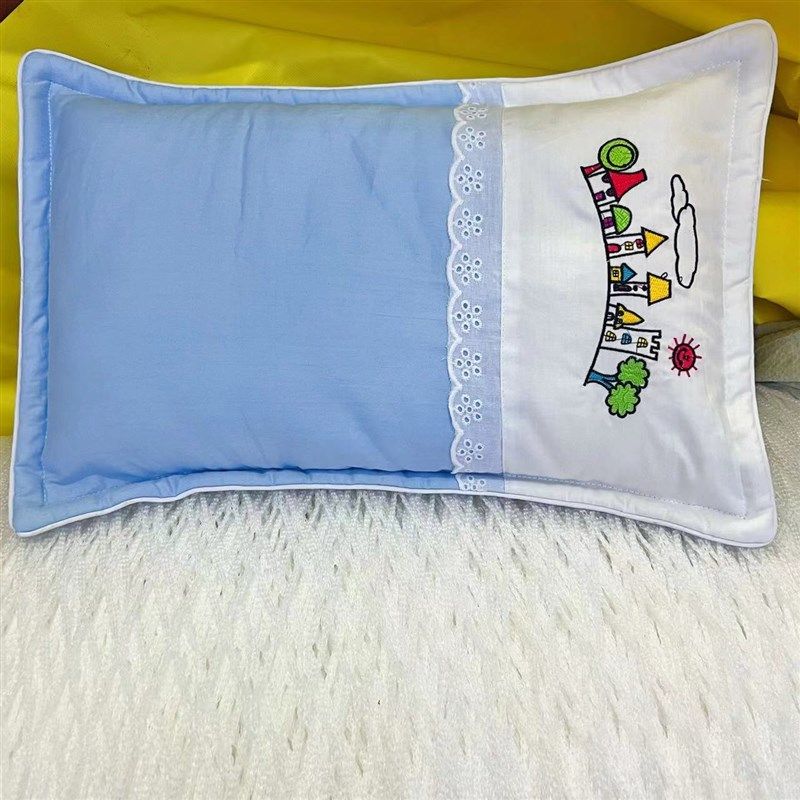 A类儿童枕头四季全棉珍珠棉枕芯0-7岁I纯棉婴儿宝宝枕幼儿园小学