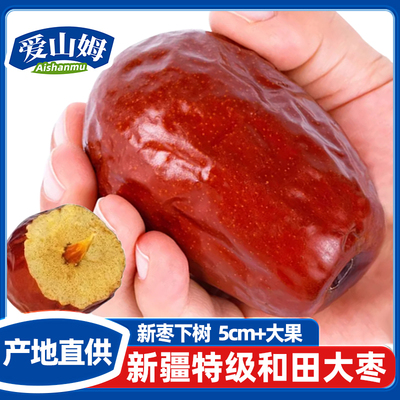 新疆和田大枣官方旗舰店特级品质骏枣干净即食干枣优质特大枣红枣