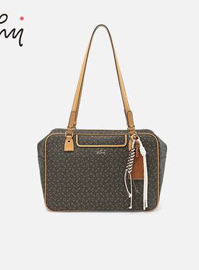 WHY女包2026新款法式保龄球包时尚复古单肩包大容量通勤手提包