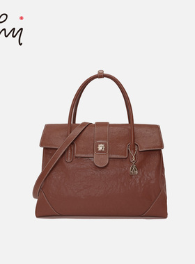 【商场同款】WHY大女主气质公文包植鞣皮大容量通勤包14寸电脑包