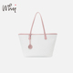 WHY女包老花托特包大包包撞色高级感百搭大容量通勤单肩包女包