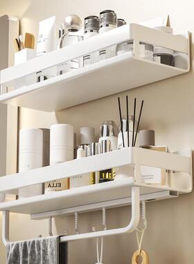 KGL日本免打孔卫生间置物架不锈钢浴室壁挂厕所洗漱台化妆品收纳