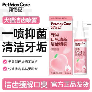 【新品】宠倍安洁齿喷雾猫咪漱口水狗狗除口臭口腔清洁减少牙结石