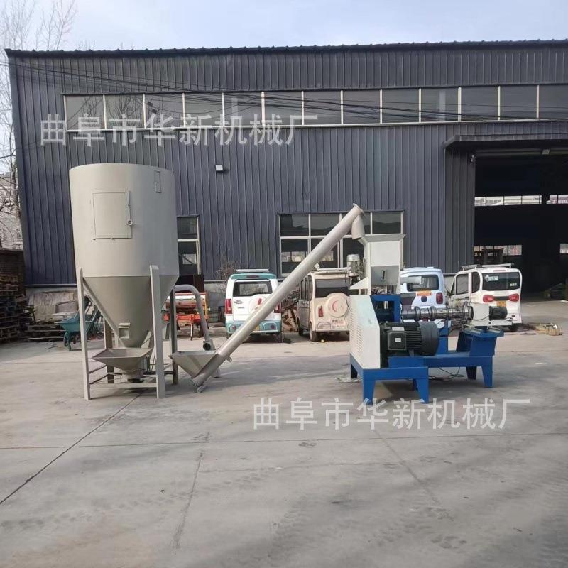 时产150Kg狗粮膨化机饵料颗粒制作机制作猫粮狗粮鱼饲料的设备