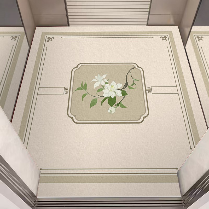 电梯轿厢专用地垫新中式PV耐磨防滑可擦免洗酒店开业可定制地毯