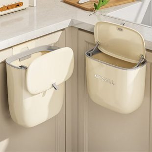 橱柜门挂式 厨房垃圾桶家用2023新款 厨余专用大容量卫生间厕所带盖