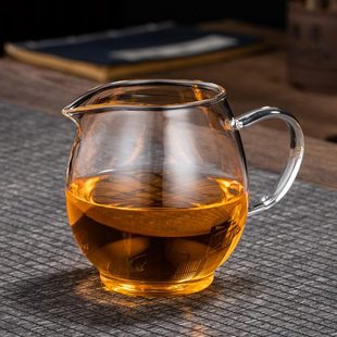 孟瀚公道杯茶漏一体玻璃分茶器家用公杯加厚耐热茶海功夫茶具配件