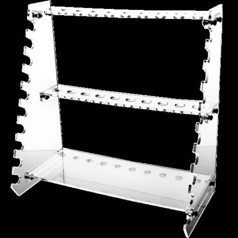 有机移液管架圆盘28孔圆形梯形两用实验室用大肚胖有机玻璃吸管架