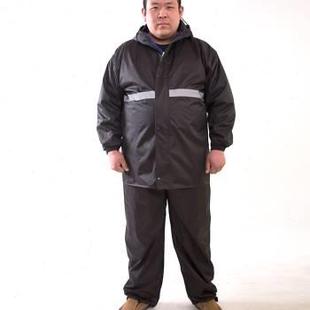 加加 高档大尺码 反大号雨衣男女带光条分肥体式 P雨衣V雨裤 单套装