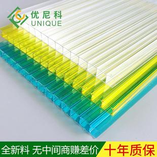 国标双层阳光板价格透明保温隔热温室大棚车棚雨棚耐力板厂家