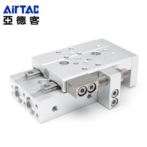 亚德客小型气动滑台气缸HLQ6X10SA/8/12/20/X10X20X30X40X50X75SA