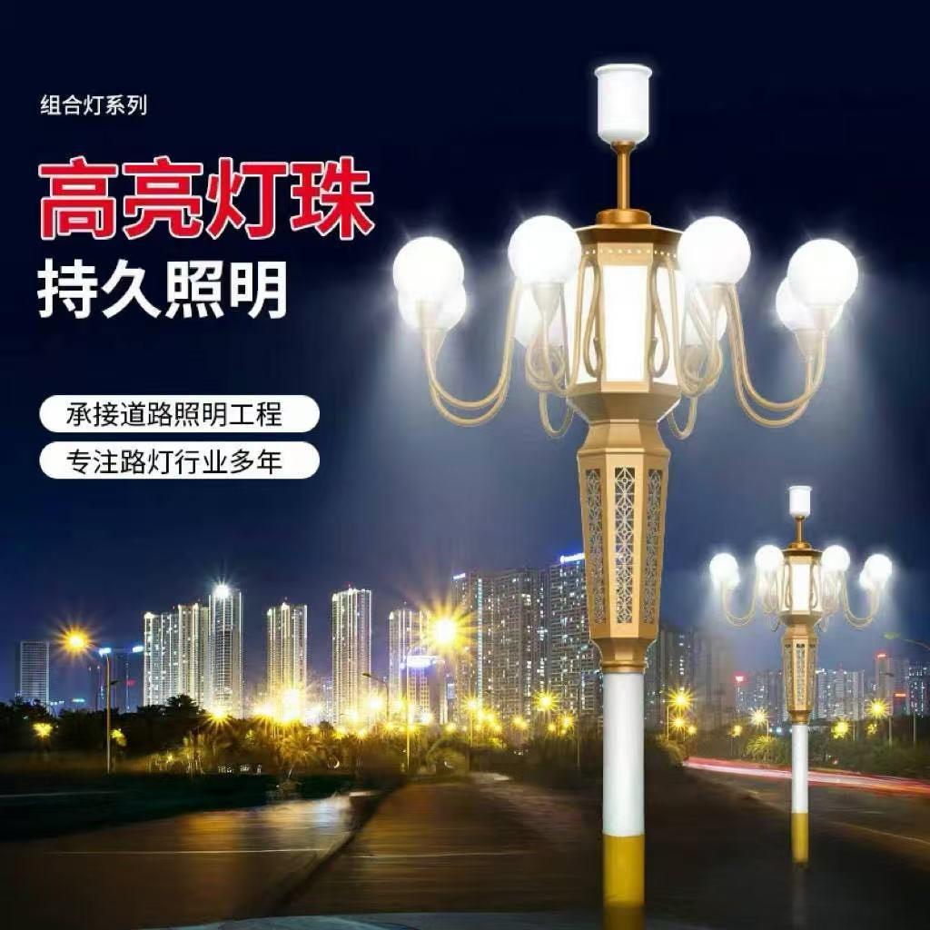 路灯厂家直销LED中华灯室外广场亮化玉兰灯组合灯大型景观灯