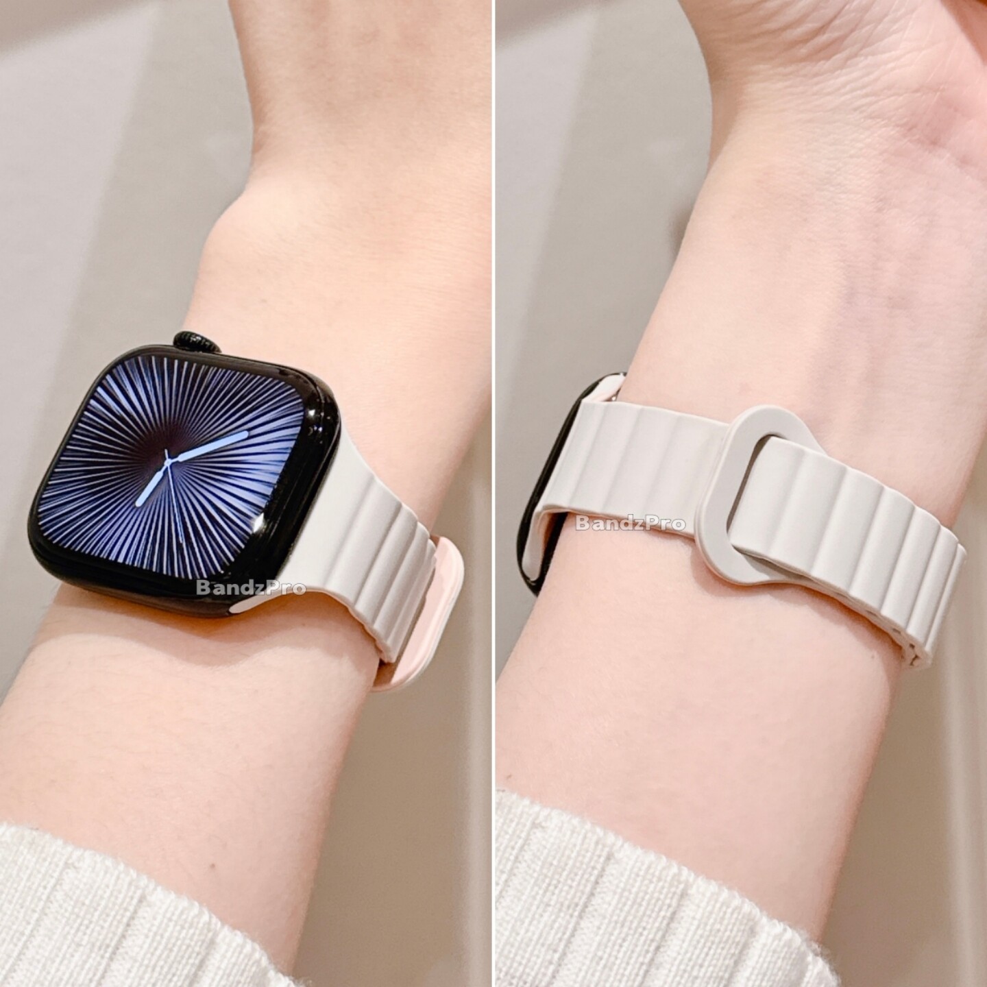 【细款】适用iwatch11表带苹果手表带S10扣环磁吸硅胶applewatch9代透气SE运动柔软腕带8女款ultra可爱高级
