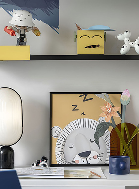 简约现代样板房儿童书桌组