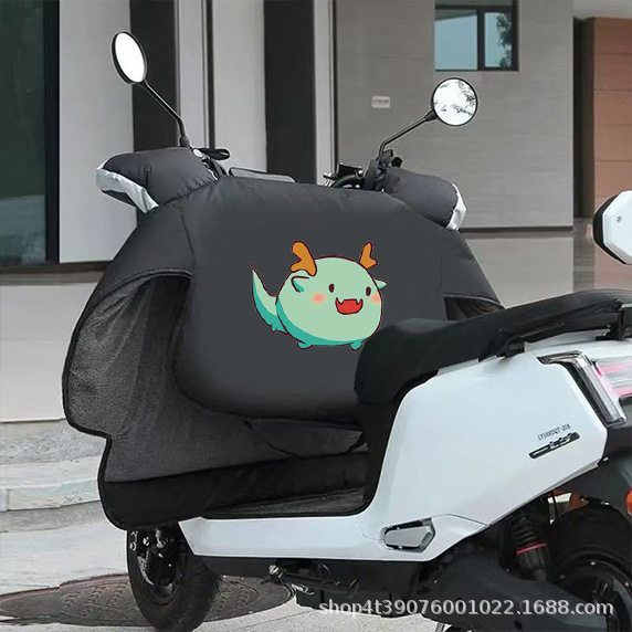 凤凰电动车挡风被冬季加绒加厚