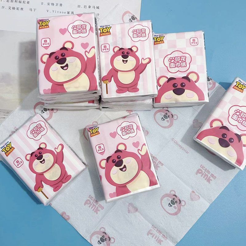 印花手帕纸Q版草莓熊印花纸巾纸