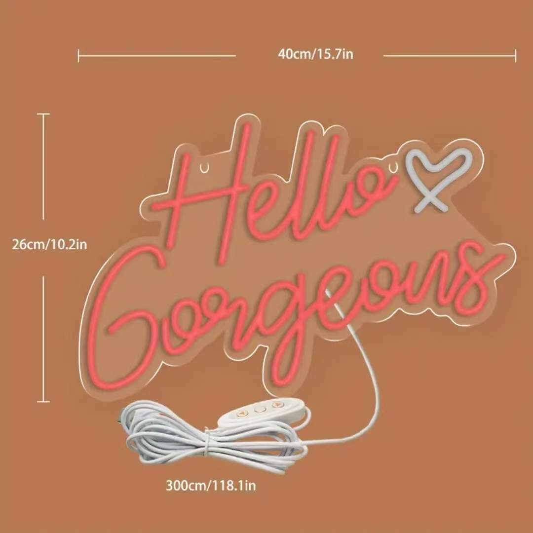 外贸LED霓虹灯You're Like Really Pretty墙壁装饰发光字母