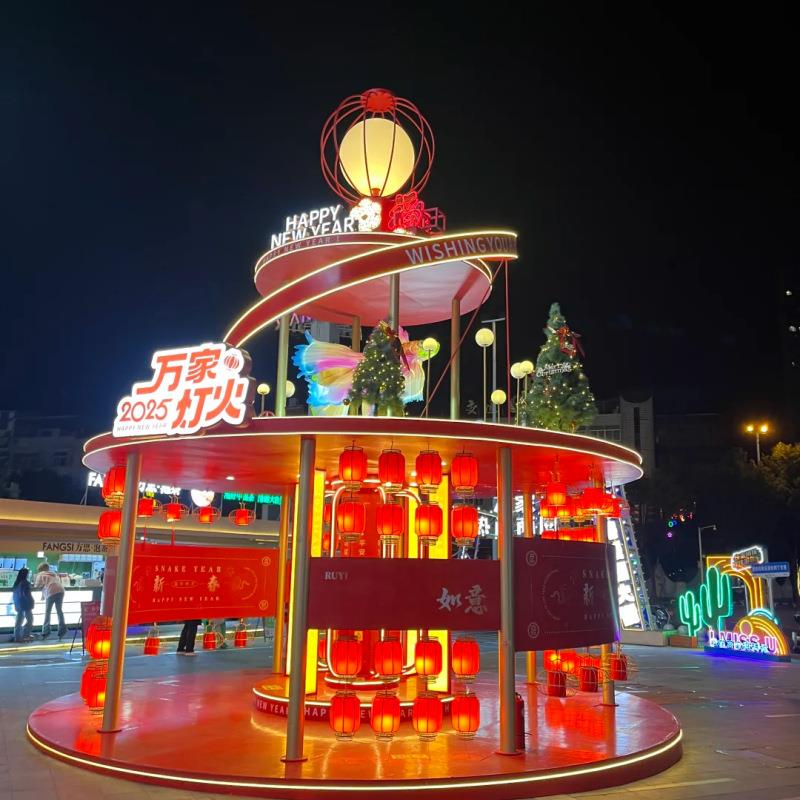 创意发光活动造型 商业美陈灯饰 网红互动道具 景区美陈亮化制作