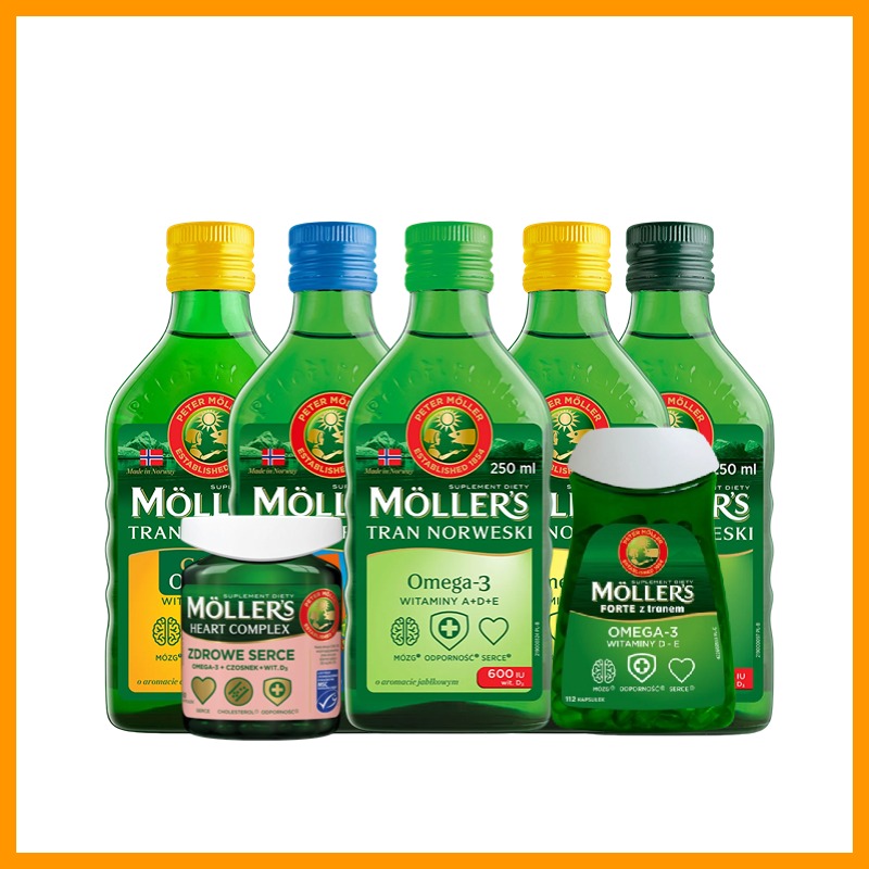 mollers沐乐思鱼油DHA挪威深海鱼油软胶囊112粒omega-3波兰版