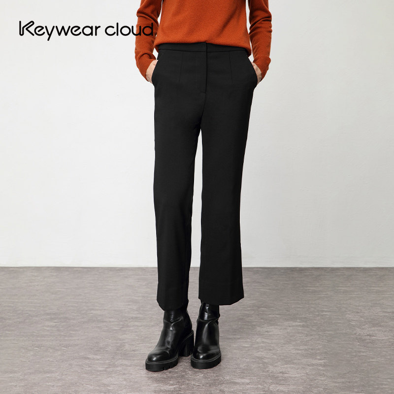 Keywearcloud奇威秋季黑色挺版正装西装七分西裤,女装/女士精品,西装裤/正装裤,淘宝优惠券,粉丝福利购,淘宝优惠卷
