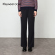长裤 Keywearcloud奇威秋冬深蓝色加绒窄版 阔腿裤