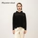 女装 拼色连帽长袖 宽松大码 Keywearcloud奇威秋季 百搭卫衣个性 上衣
