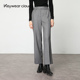长裤 Keywearcloud奇威女装 灰色直筒裤 裤 高腰百搭西装