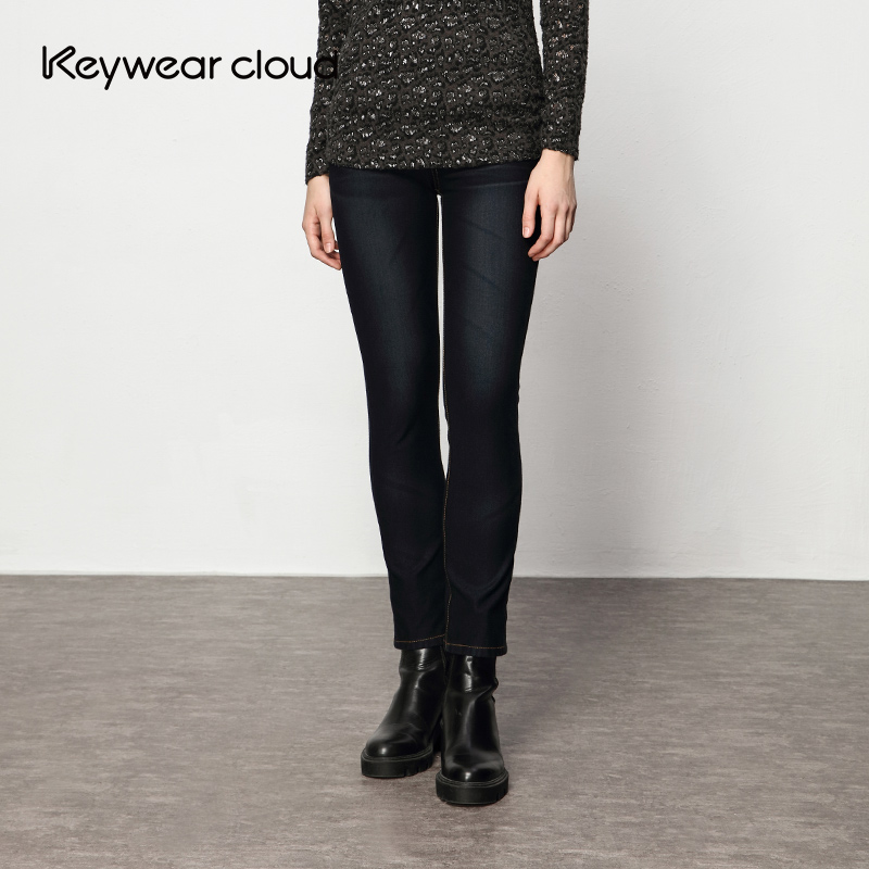 【设计总监然姐】Keywearcloud奇威女装秋冬高腰时尚微喇叭裤修身