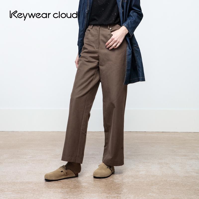 Keywearcloud奇威休闲阔腿裤