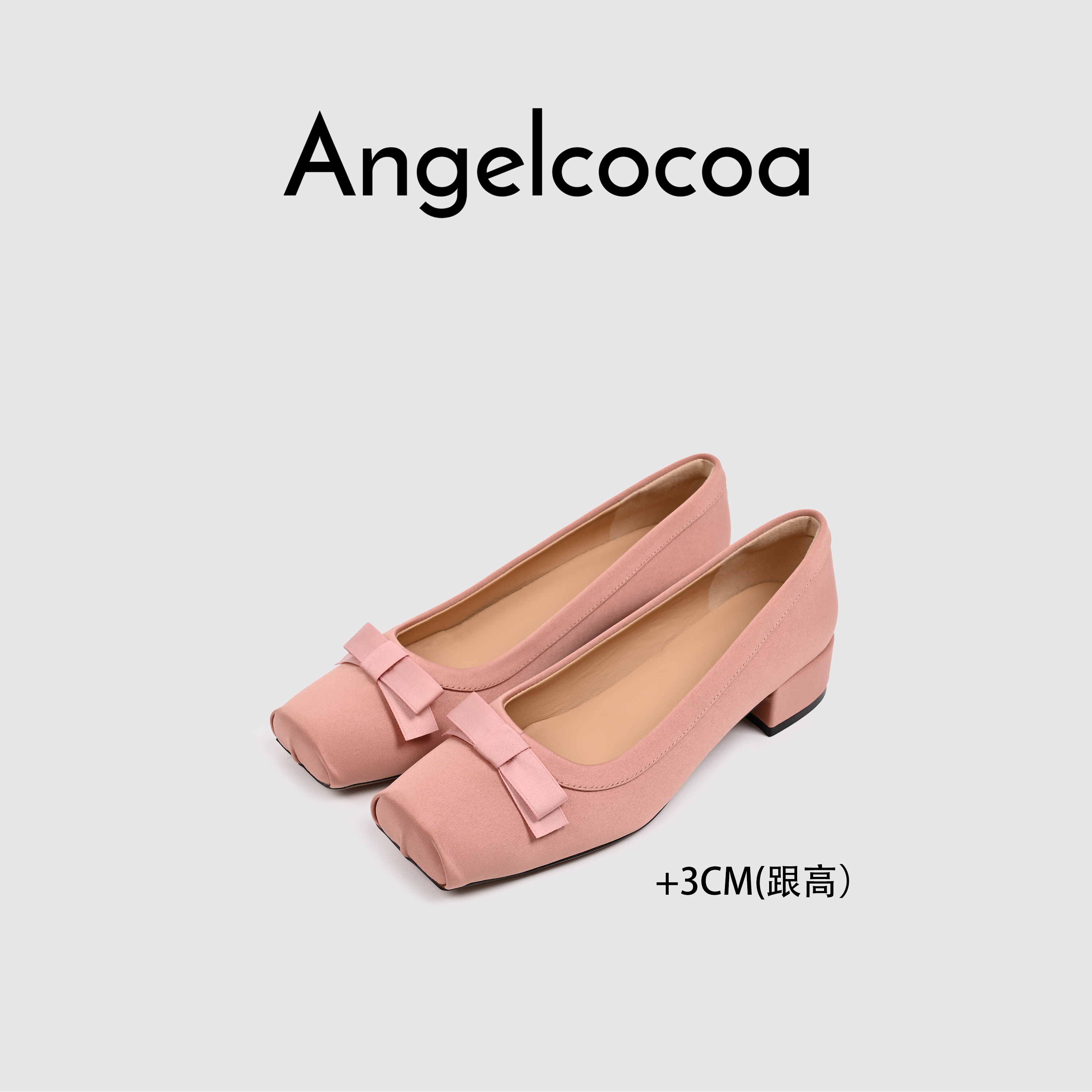 日本Angelcocoa蝴蝶结浅口单鞋女