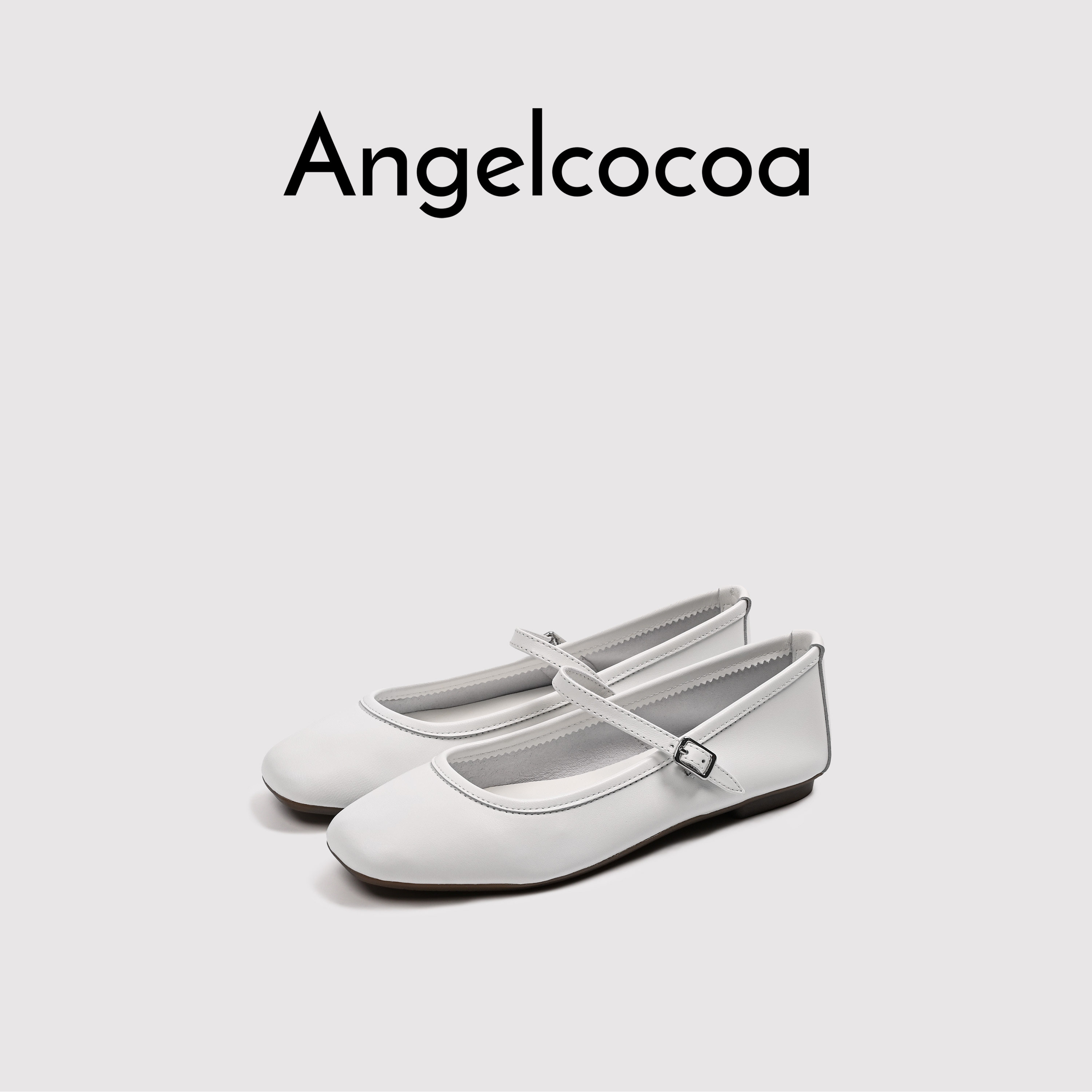 日本Angelcocoa新款春秋季法式低跟休闲时尚玛丽珍鞋方头浅口单鞋,女鞋,浅口单鞋,淘宝优惠券,粉丝福利购,淘宝优惠卷