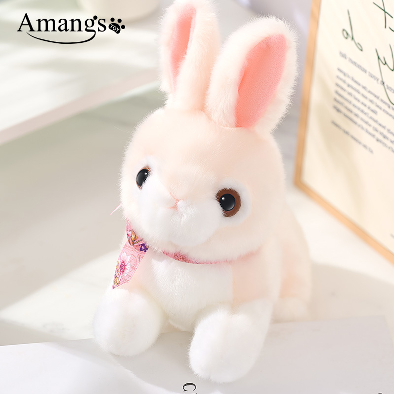 Amangs可爱小白兔子儿童毛绒公仔