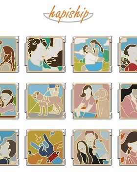 Hapiship模块手链油画饰品小众女