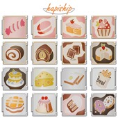 Hapiship模块手链表带diy可爱甜品食物美食拼接饰品自由搭配手链