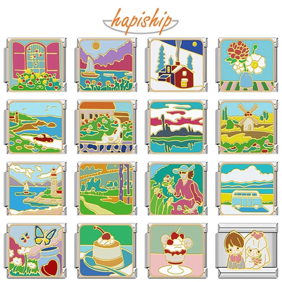 模块手链莫奈花园风diy手链