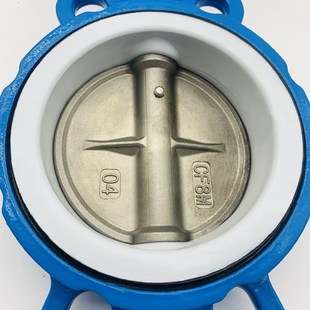 200 气动四氟蝶阀D671F 15U0 16Q大扭矩304不锈钢阀门DN80 100